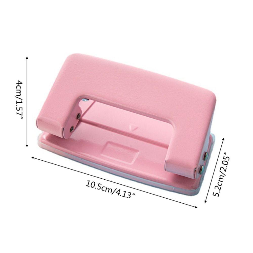Macaron Color Paper Punch Tool Manual Round Hole Puncher New 2-Hole Puncher