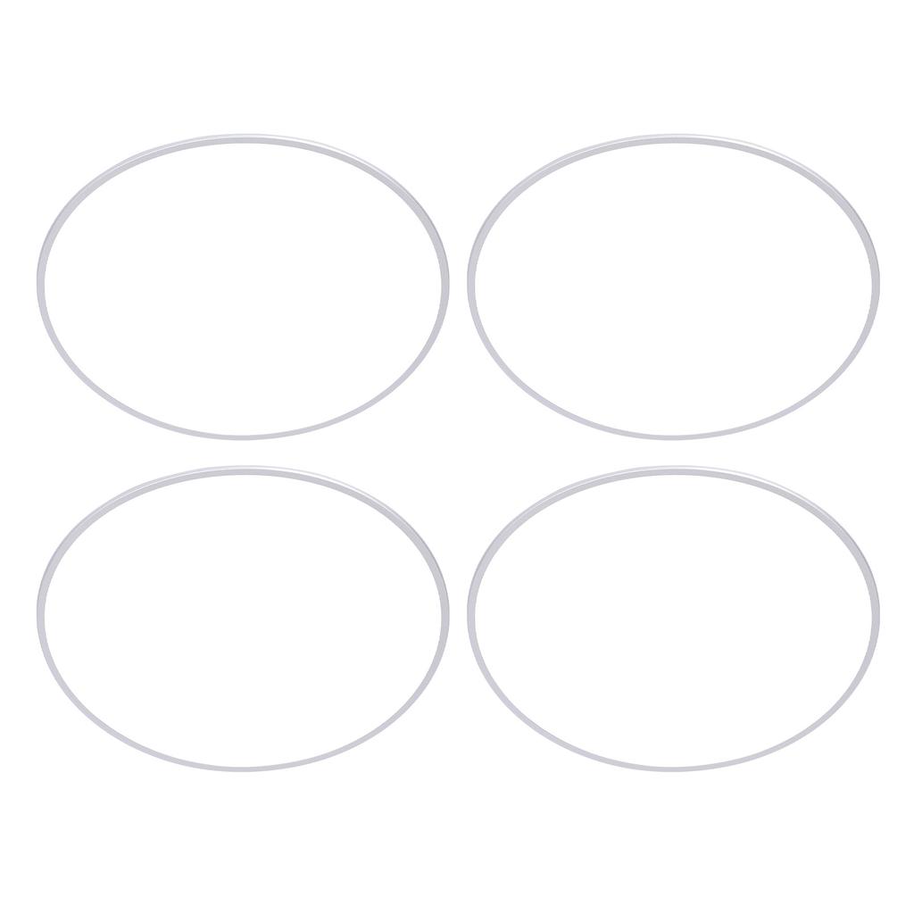 4pcs 21 Inch Wheel Rim Protectors Self Adhesive Aluminium Alloy Scratch Proof Wheel Rim Guard Silver