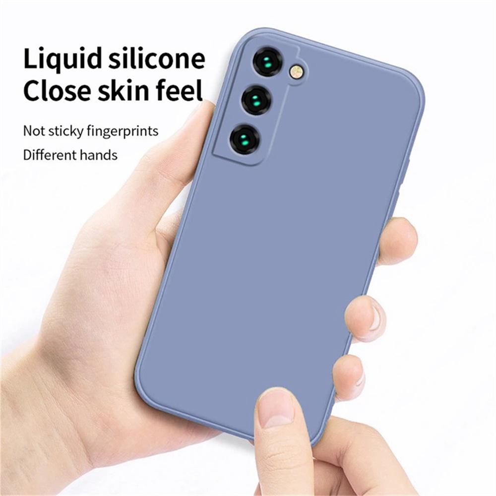 Роскошный чехол из жидкого силикона для Samsung S25 S24 Galaxy S20 S21 S22 S23 FE Plus Note10 20 A52 A31 A41 A71 A51 A72 A70 A50 Coque