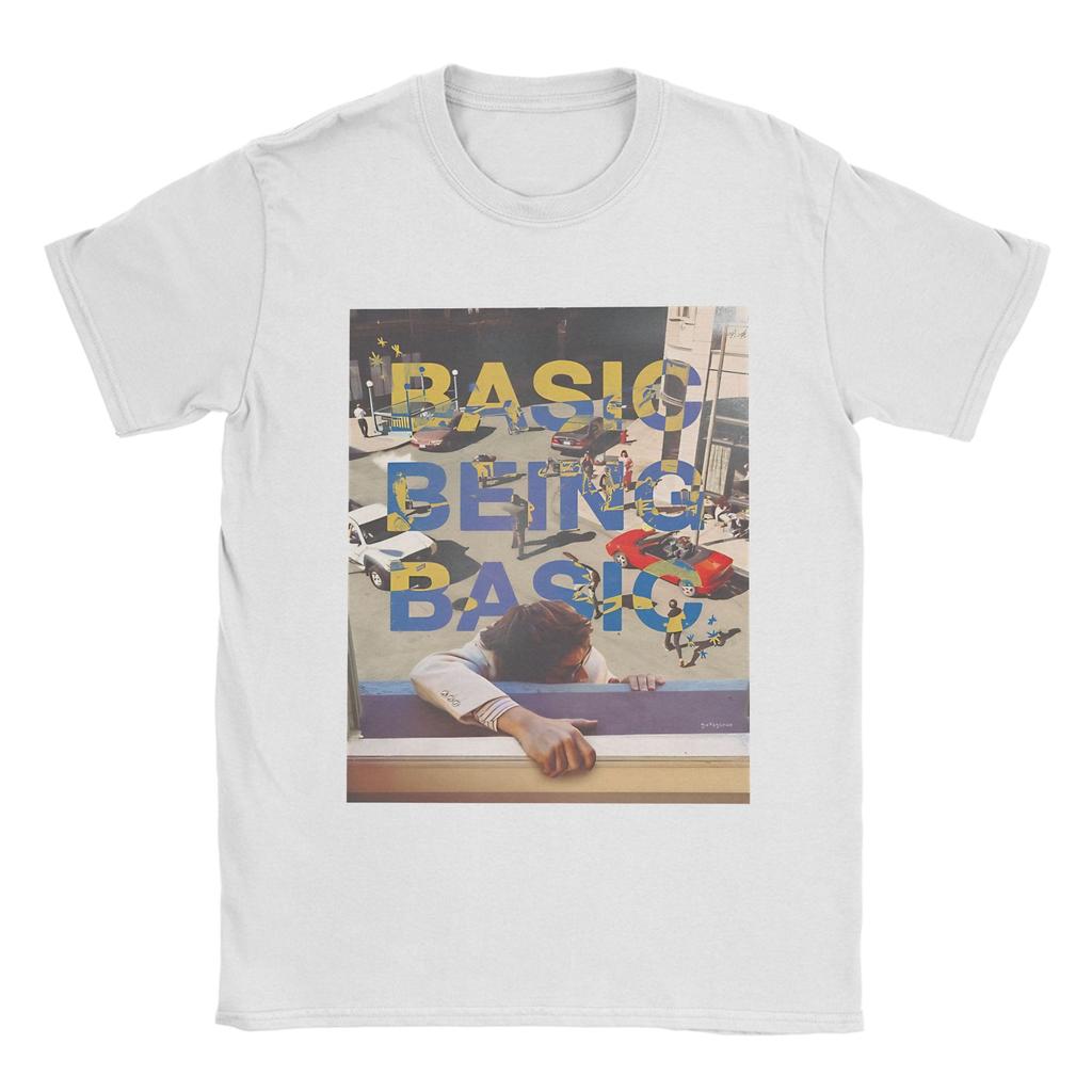 Streetwear T Shirt Beach Basic Being Basic By Djo Novelty T Shirt Cotton Tee Shirt for Couple Awesome Short Sleeve Top Tees