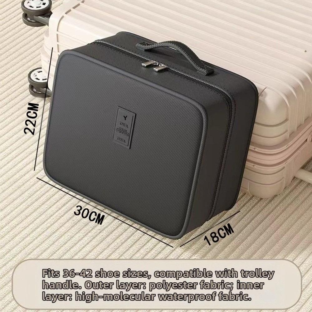 Прочная многослойная дорожная сумка для обуви Водонепроницаемая прочная сумка для хранения кроссовок Портативный ящик для хранения на молнии Вмещает 4 пары обуви