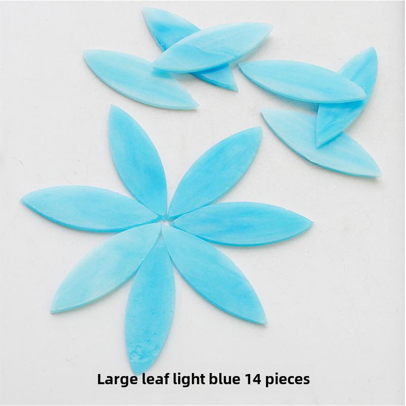 Смешанные цветные листовые слюдяные стеклянные мозаичные детали для украшения подсвечника своими руками