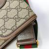 [Pre-Owned] GG Supreme Reversible Tiger Head Magnetic Closure Shoulder Canvas And Leather Trim Crossbody Bag Small - Fair #1ALHDUX