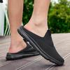 36-46 Мужские/Женские Тапочки Мужские Полутапочки Летние Сетчатые Метро-дышащие Мужские Черные Туфли Мюли