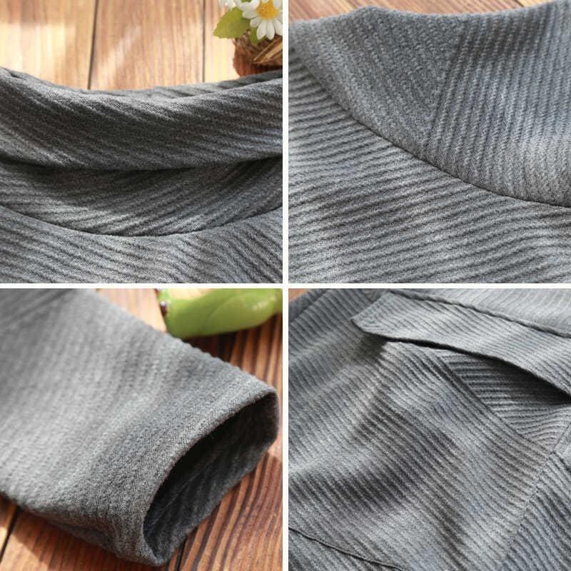 Autumn Winter Loose Plus Size Women's Wear Medium Long-sleeved Knitting Dress Ladies Fashion High-necked Temperament Casual Skirt