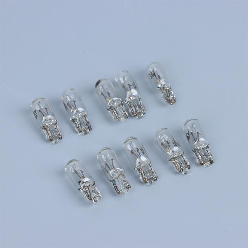 10 шт. Лампочка 12 В 3 Вт T6.5 для приборной панели автомобиля, индикаторные лампы