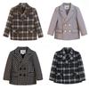 Children Blazers Jacket 2 To 12 Years Boys Wedding Suit Autumn Fashion Double-breasted Gentleman Performance Costumes Kids Tops