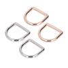 120 шт. металлических D-образных колец, бесшовный интерфейс, прочные несущие нагрузку золотые серебряные антикоррозийные D-образные пряжки