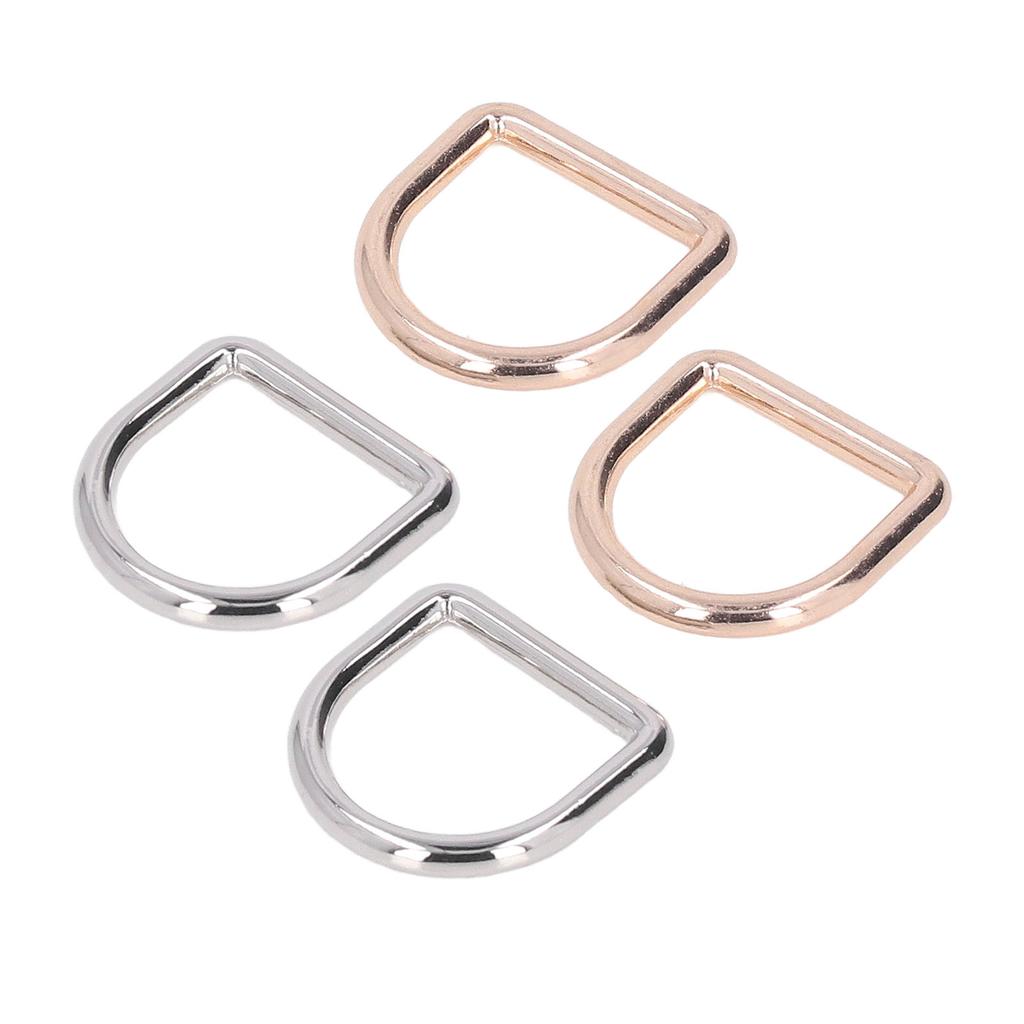 120 шт. металлических D-образных колец, бесшовный интерфейс, прочные несущие нагрузку золотые серебряные антикоррозийные D-образные пряжки