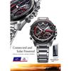 EDIFICE CASIO Casio Bluetooth смартфон связанный Tough Solar ECB-900DB-1A хронограф календарь аналоговые цифровые черные красные деловые часы спортивные часы Sta