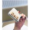 Cute Cartoon Sunflower Daisy Bear Transparent Phone Case For Samsung Galaxy Z Flip 4 5g Zflip3 Zflip Protective Cover Capa