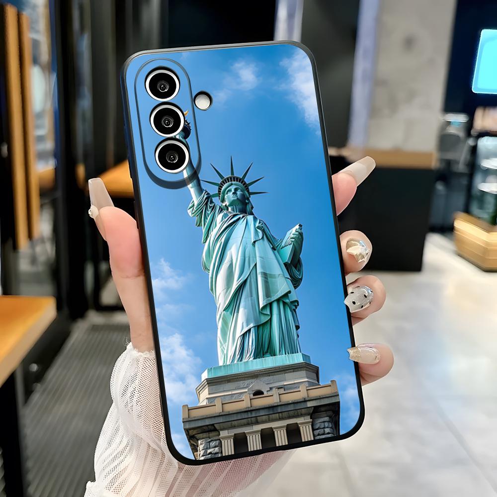 Statue Of Liberty Phone Case For Samsung A25 A13 A33 5G A54 A36 A35 A56 A52 A14 Shockproof Soft Cover