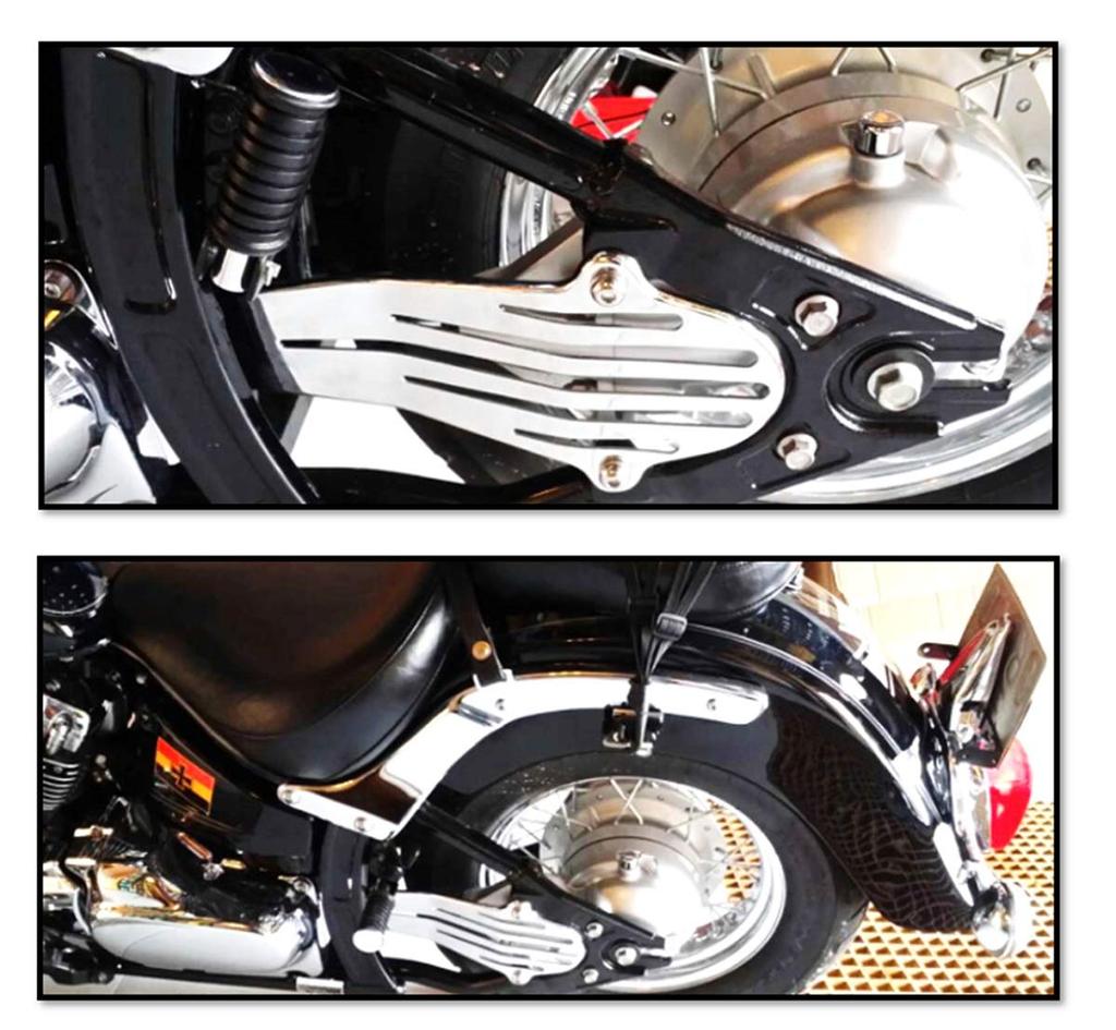 World Imp Motor Yamaha Motorcycle Drive Shaft Cover Drag Star 400 1100 Classic Custom Yamaha Aftermarket