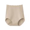 Gunze KL2170 Kirei Labo Seamless Cotton Blend Panties with Belly Size M Women's Pad, Beige,