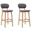 VidaXL Set of 2 Bar Stools, Pub Chair, Bistro Seat, Furniture for Dining Room Kitchen Living Room Home Interior, 289368