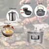 Lixada Titanium Alcohol Stove Ultralight Mini Pocket Alcohol Stove for Hiking Backpacking Fishing