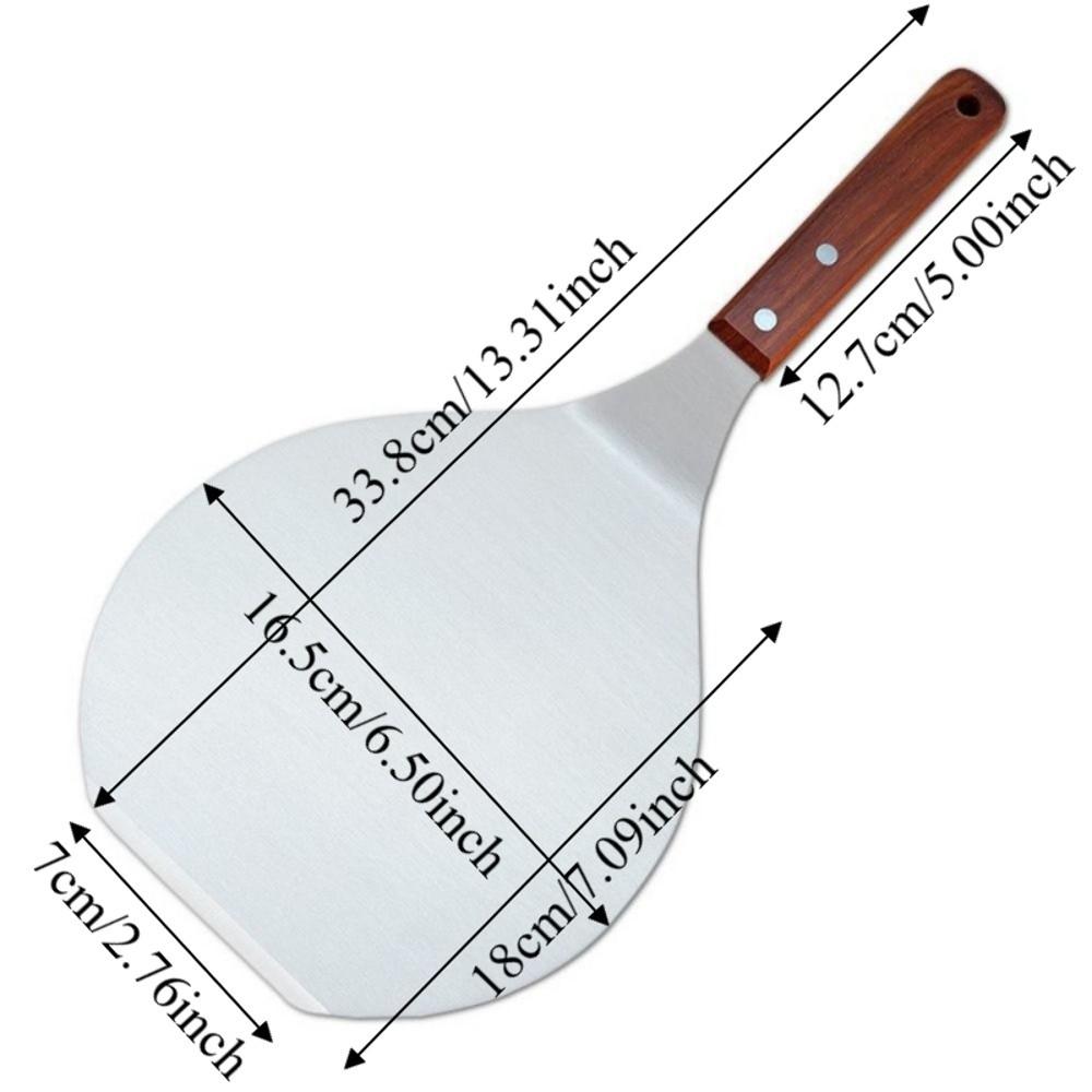 Non Stick Pizza Shovel Wooden Handle Pizza Peel Professional Pizza Paddle Kitchen Use