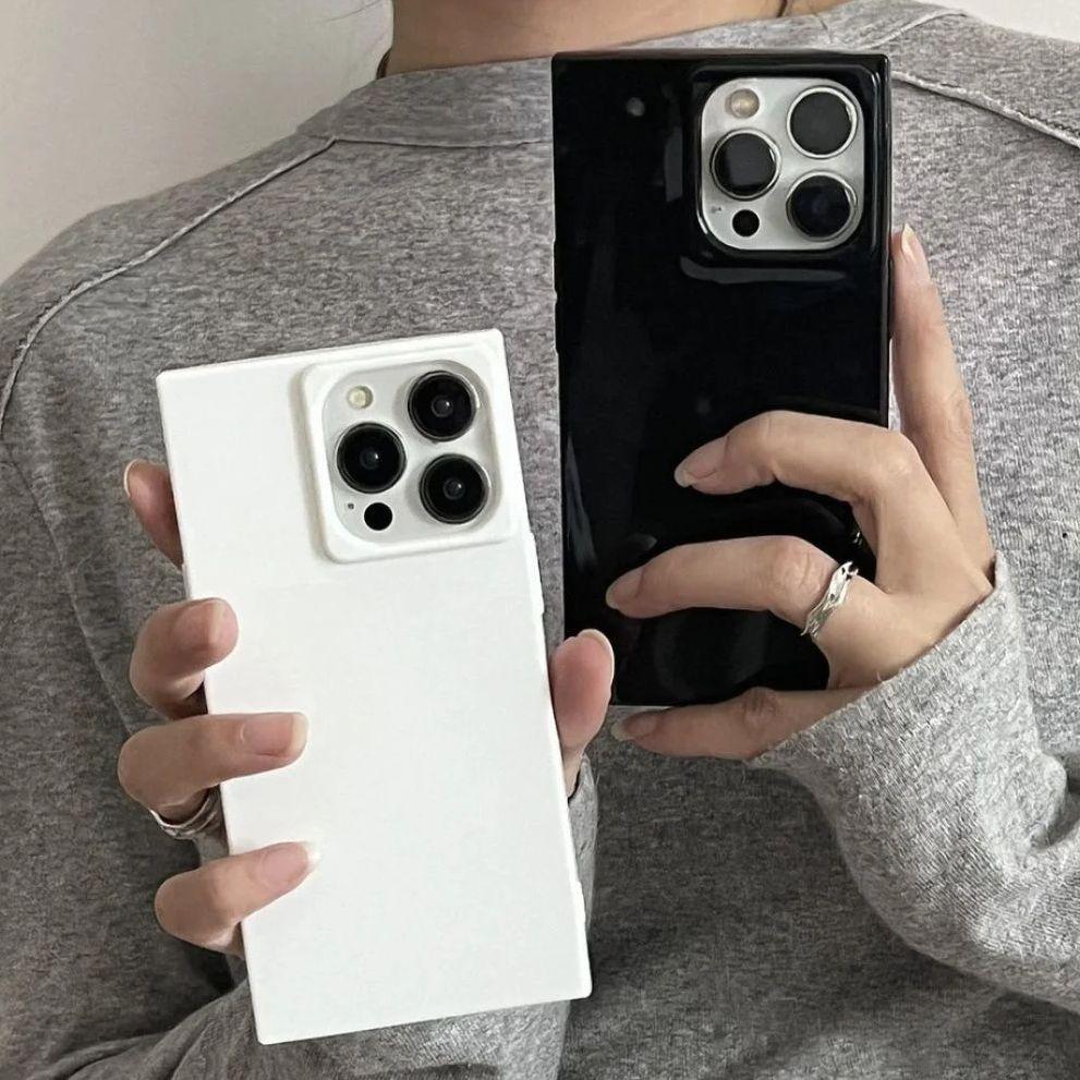 Soft Ice Cube Square Shockproof Case For iPhone 17 Air 16 E 15 14 13 12 11 Pro Max Plus Fashion Bright Candy Color Cover