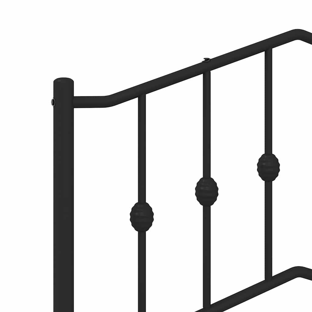Replacement Headboard Metal Black 180 cm
