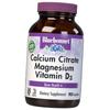 Кальций Магний Витамин Д3, Calcium Citrate Magnesium Vitamin D3, Bluebonnet Nutrition  180каплет (36393064)
