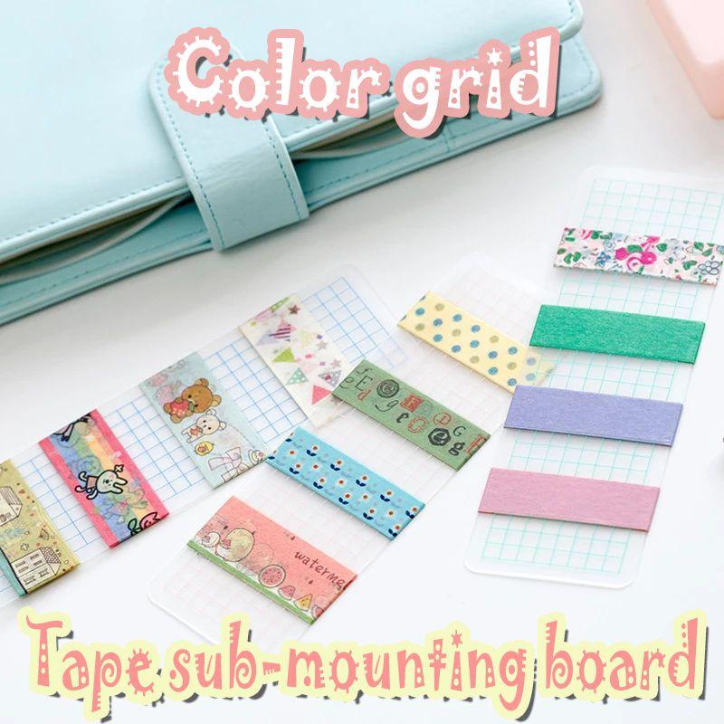 Colorful 1pcs Washi Tape Dispenser Organizer Board For Scrapbooking And Journaling