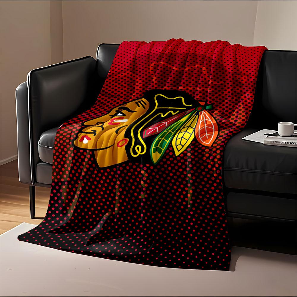 Tribal Warrior with Feathers Design print blanket soft and cozy perfect for the living room bed sofa or a nap,gift
