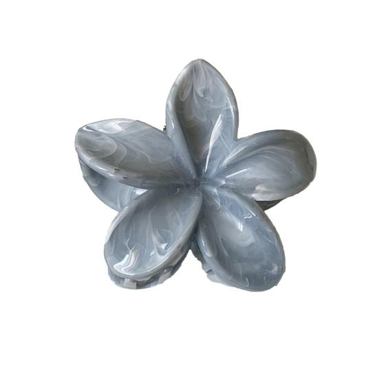 Hair Claw Flower Shape Stable Grip Summer Back Head Hair Clip Vibrant Color Non-Slip Shower Hair Claw Hair