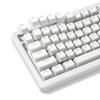 129 Key Keycaps Womier PBT Keycaps OEM Profile Keycap Set Transparent Universal Type (White)