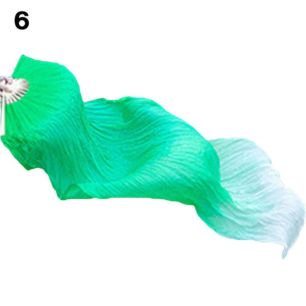 150см Танцевальные Практические Градиентные Цветные Длинные Шелковые Веера Шелковые Веера Танец Живота Веер из Вискозного Шелка