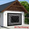 2D Vintage Paisley Bandana Backdrop Banner for Aesthetic Room Decor