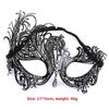 Metal Mask For Adults With Water Drill Decoration For Halloween And Cosplay Parties