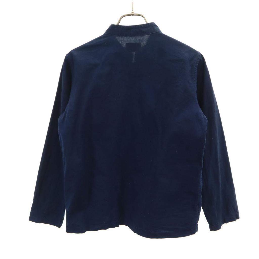 Chiang Mai DELUXE Long sleeve China shirt Navy Women Used