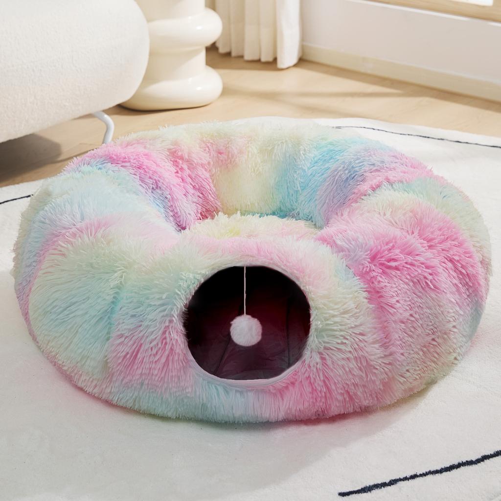 Туннельное гнездо для кошек зимой Теплый закрытый Чувство безопасности Может быть отсоединен Моющийся Морозостойкий Утолщенный Устойчивый к царапинам Товары для кошек зимой