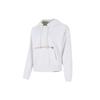 Короткая толстовка с вышитым логотипом и карманом-кенгуру, женская толстовка белого цвета DA6484-051