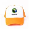 Men Women Football Brazil Team Snapback Cap 2018 Brazil Fan Soccer Sports Cap Yellow Green Brazil National Parrot Flag Hat YY456