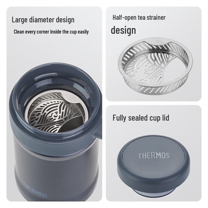 THERMOS TCNE-500S Stainless Steel Insulated Mug with Handle
