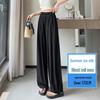 Ice Silk High Waist Wide Leg Sweatpants - Women's Summer Slimming, Loose Casual Pants
