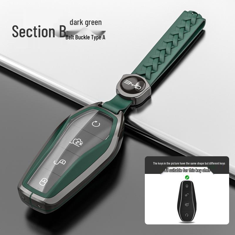 Чехол для ключей BYD: Совместим с Song Pro Plus, Yuan DMI, Dolphin, Han, Tang, Qin, Seal и Destroyer 05 Защитный чехол.
