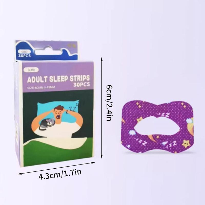 30 шт./кор., наклейки против храпа для детей, наклейки с закрытым ртом для сна, пластырь для коррекции дыхания, пластырь для закрытия ортеза, лента