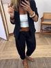 Women Spring Casual Suit Set With Blazer And Pants For Office And Daily Wear