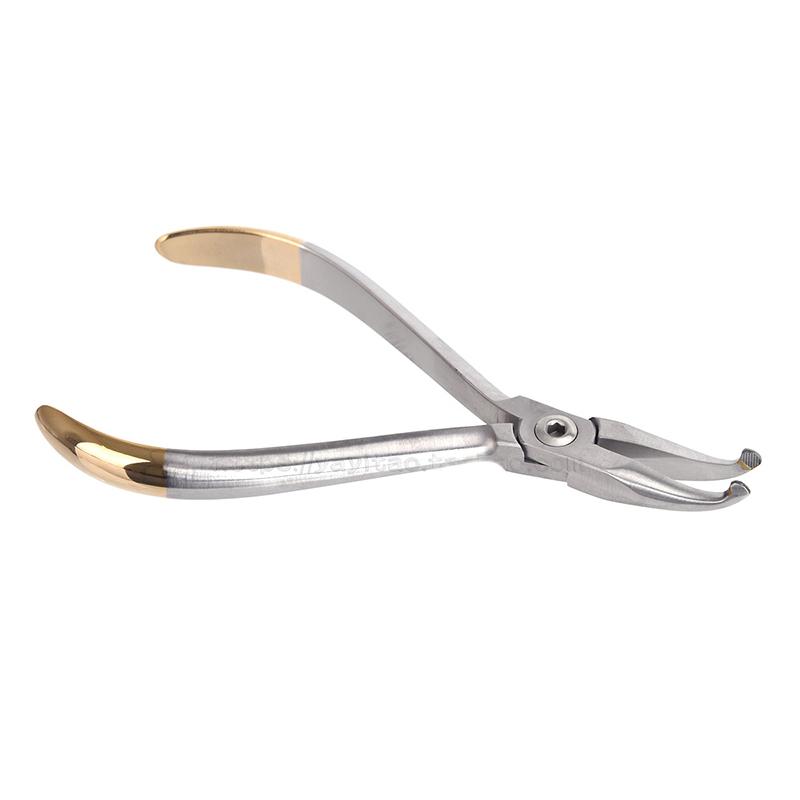 Стоматологические изогнутые плоскогубцы с изогнутой головкой, стоматологические плоскогубцы из нержавеющей стали, щипцы, ортодонтические инструменты