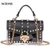 Women's 2025 Fashion Studs Transparent Jelly One Shoulder Crossbody Bag
