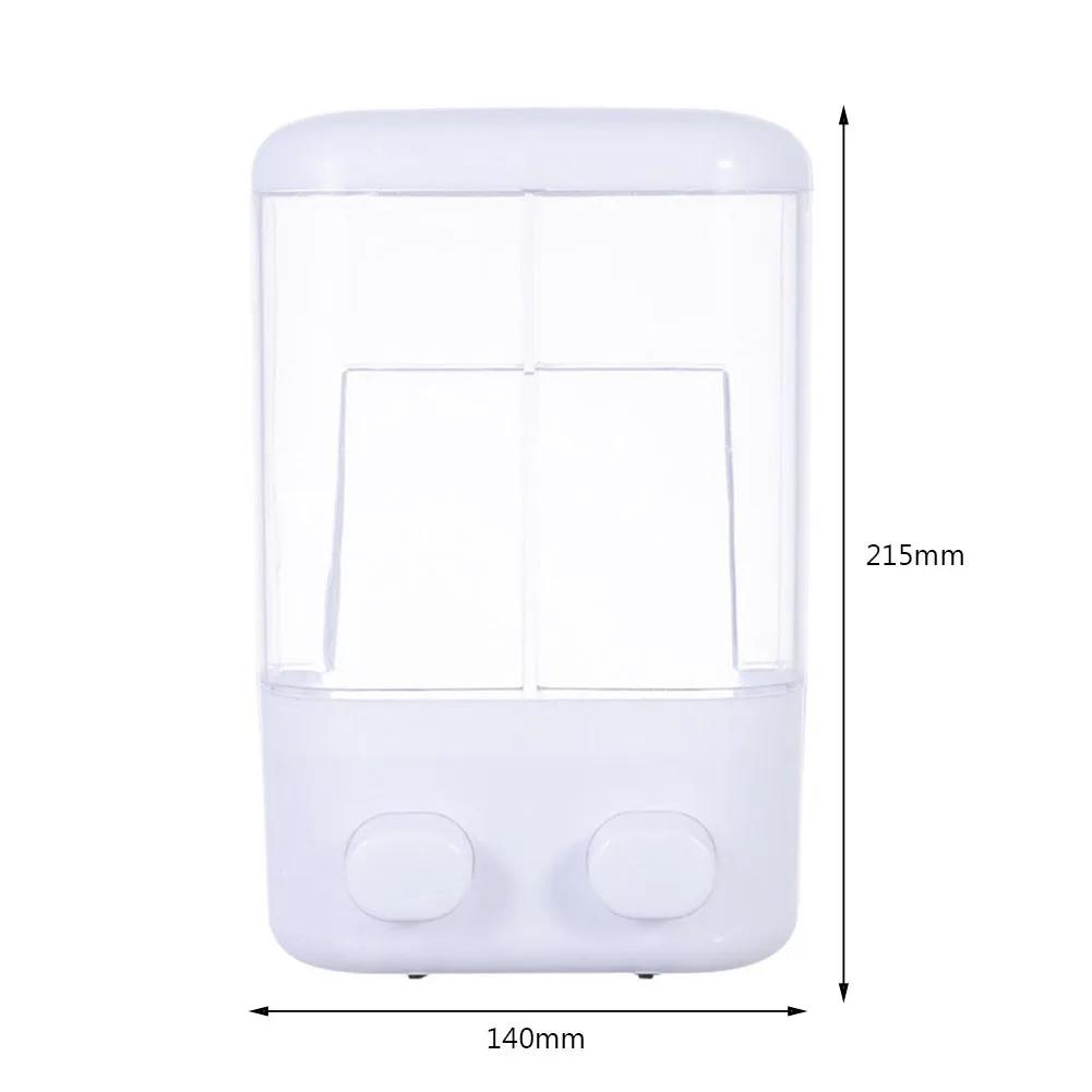 500/1000 мл Настенный Ручной Нажимной Дозатор Мыла Шампуня Гостиничный Контейнер для Геля для Душа Бутылка Одинарная/Двойная Головка Диспенсер для Жидкости для Ванной Комнаты