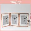 7 And 5 Inch Double Sided Transparent Fold Dual Photo Frame For Home Decor