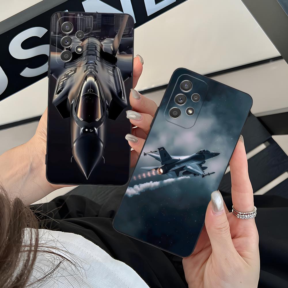 Чехол для мобильного телефона 'Самолет AirForce' для Samsung Galaxy M55 54 42 35 34 33 32 23 22 15 14 13 12 F55 5G Цветной Защитный чехол