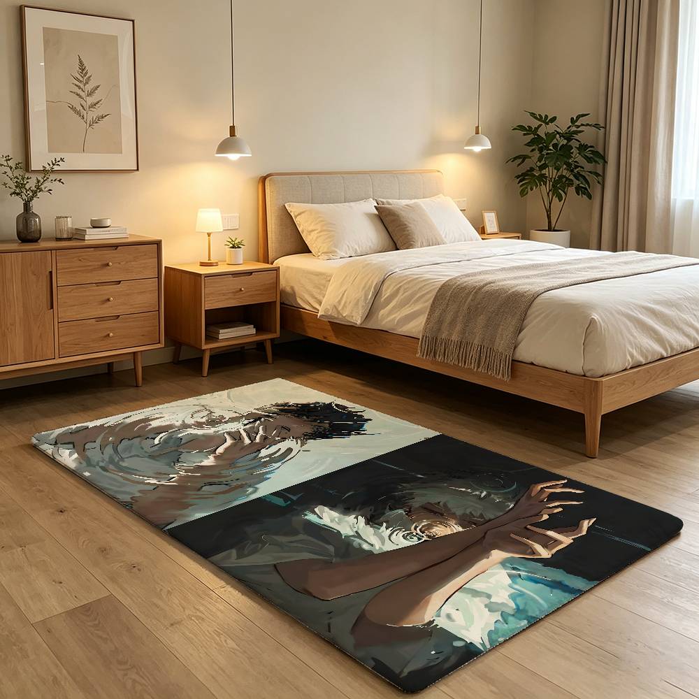 Anime T-the Summer Hikaru Died-S Carpet Bathroom Anti-slip Mat Door Mat Home Decoration Mat Entrance Door Mat Scratch-resistant