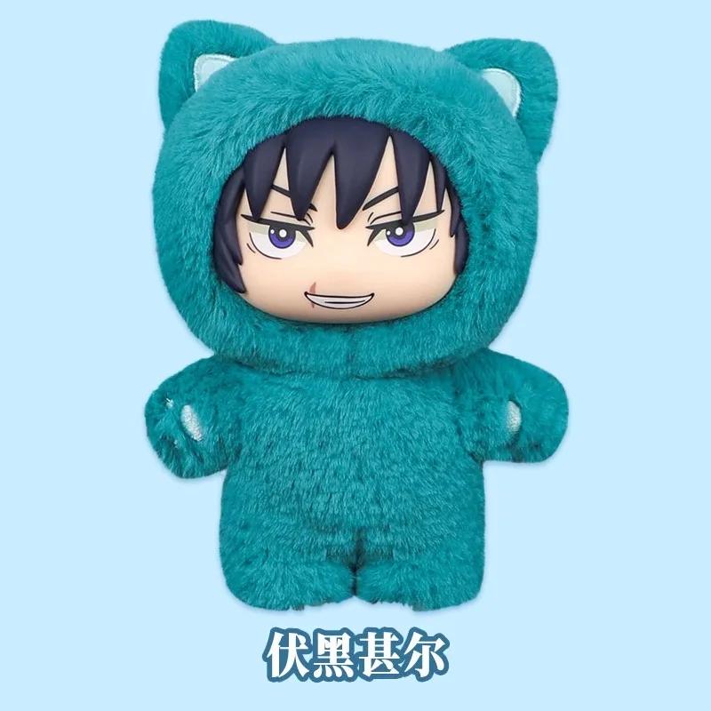 В наличии Оригинальный Eaki Jujutsu Kaisen Сезон Кот Парк Вечеринка Годжо Сатору Слепой бокс Плюшевая кукла Подвеска Модель Коллекция 2 Мягкий Набитый Пушистый