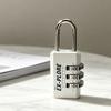 Electroplated Steel Shackle Code Lock Compact Lightweight Password Lock  Toolbox