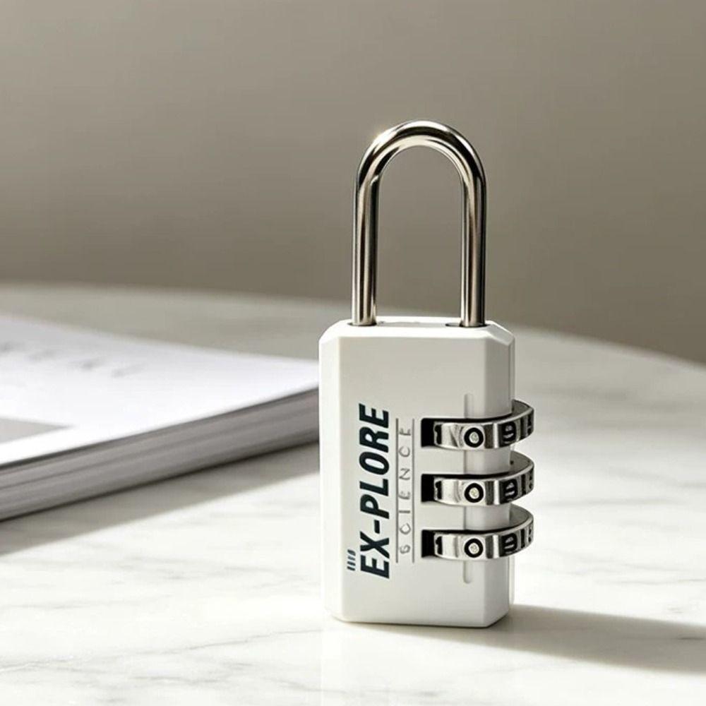 Electroplated Steel Shackle Code Lock Compact Lightweight Password Lock  Toolbox