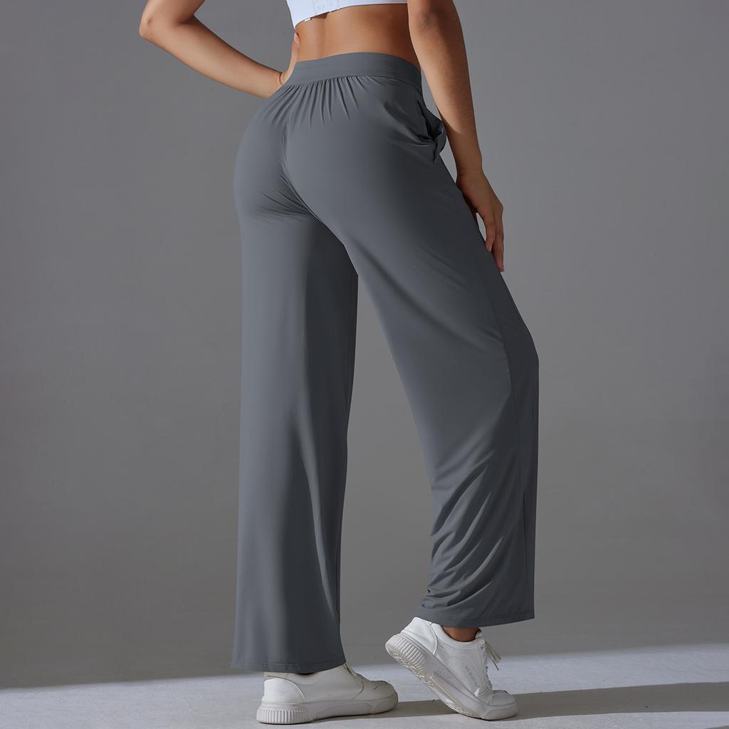 Summer Ice Silk Cool Feeling, UV Resistant, Loose And Breathable Sports Pants, Lightweight And Casual Outdoor Fitness Pants For Women